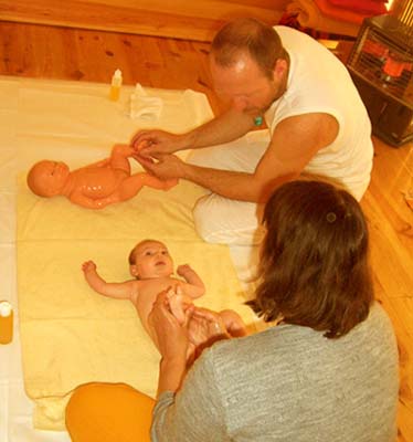 Massage du bébé